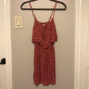 Patterned Red Dress